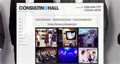 Desktop Screenshot of consultinghall.com